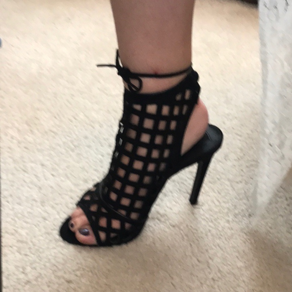 Black high heels